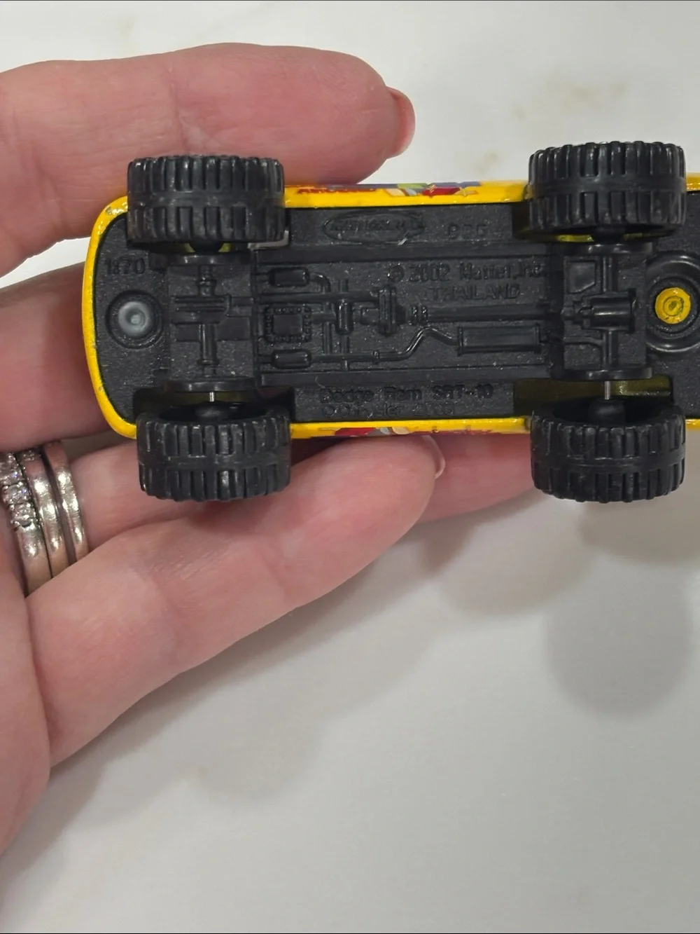2002 Mattell Matchbox Toys, Handy Manny Yellow Kids Monster Truck Toy -